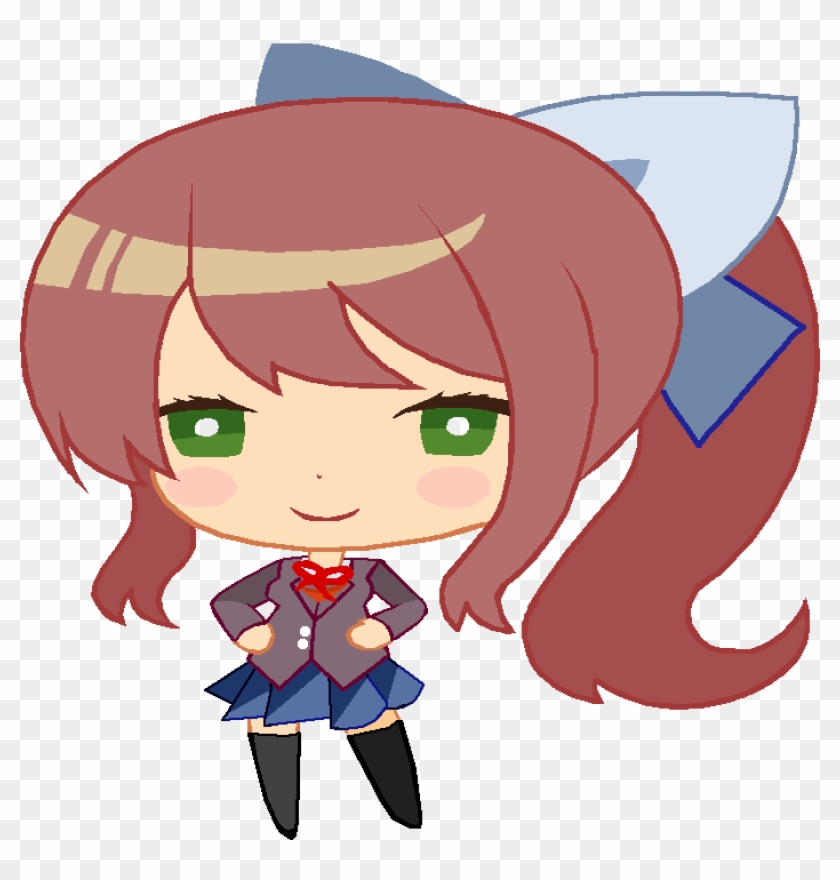 Download Monika Sticker - Doki Doki Literature Club Monika Sticker ...