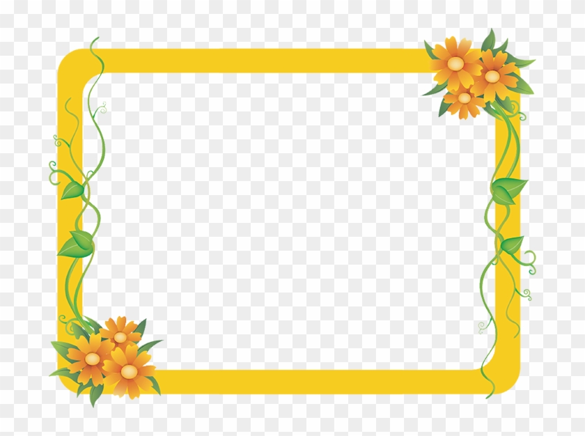 Picture Frame Daum Transprent Png - Yellow Frame Png Clipart
