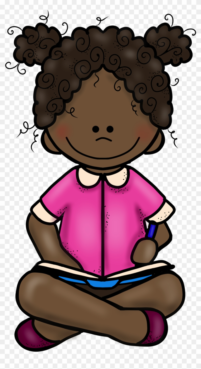 Kp January Girl Writing On - Clip Art - Png Download (#4257311) - PikPng