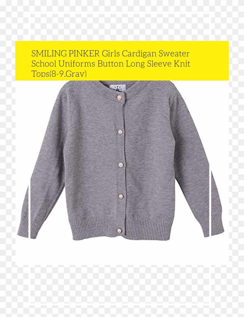 Smiling Pinker Girls Cardigan Sweater School Uniforms - Cardigan Clipart