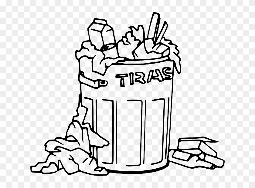 Trash Clipart Black And White - Png Download