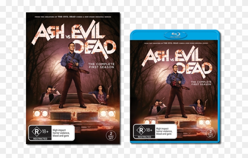Retail Wide Dvd Blu Ray Artwork Ash Vs Evil Dead Movie Clipart Pikpng