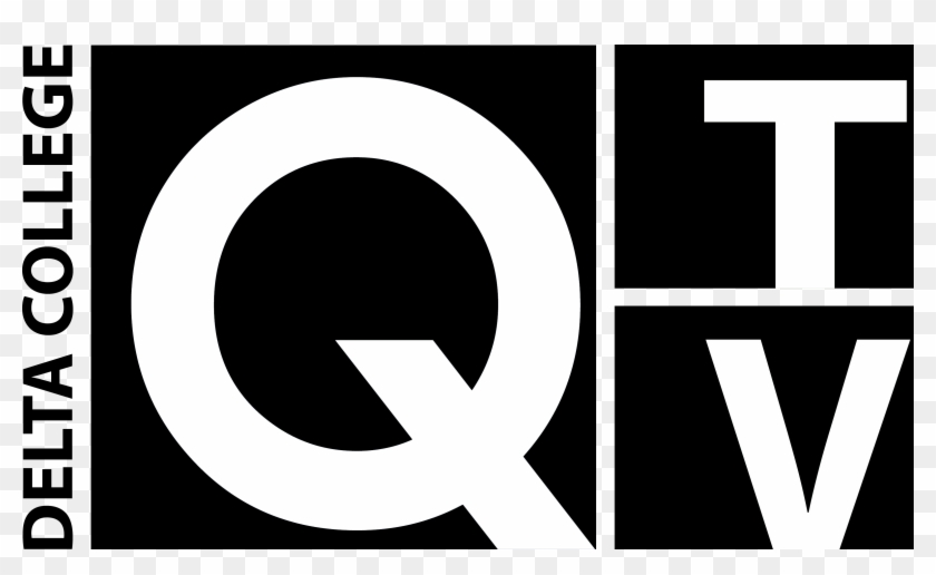 Q-tv Logo In Black - Circle Clipart