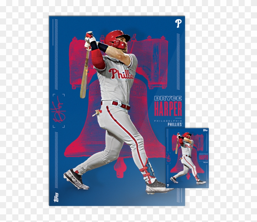 Download Bryce Harper's Phillies Debut Comes Via Topps Baseball - Bryce