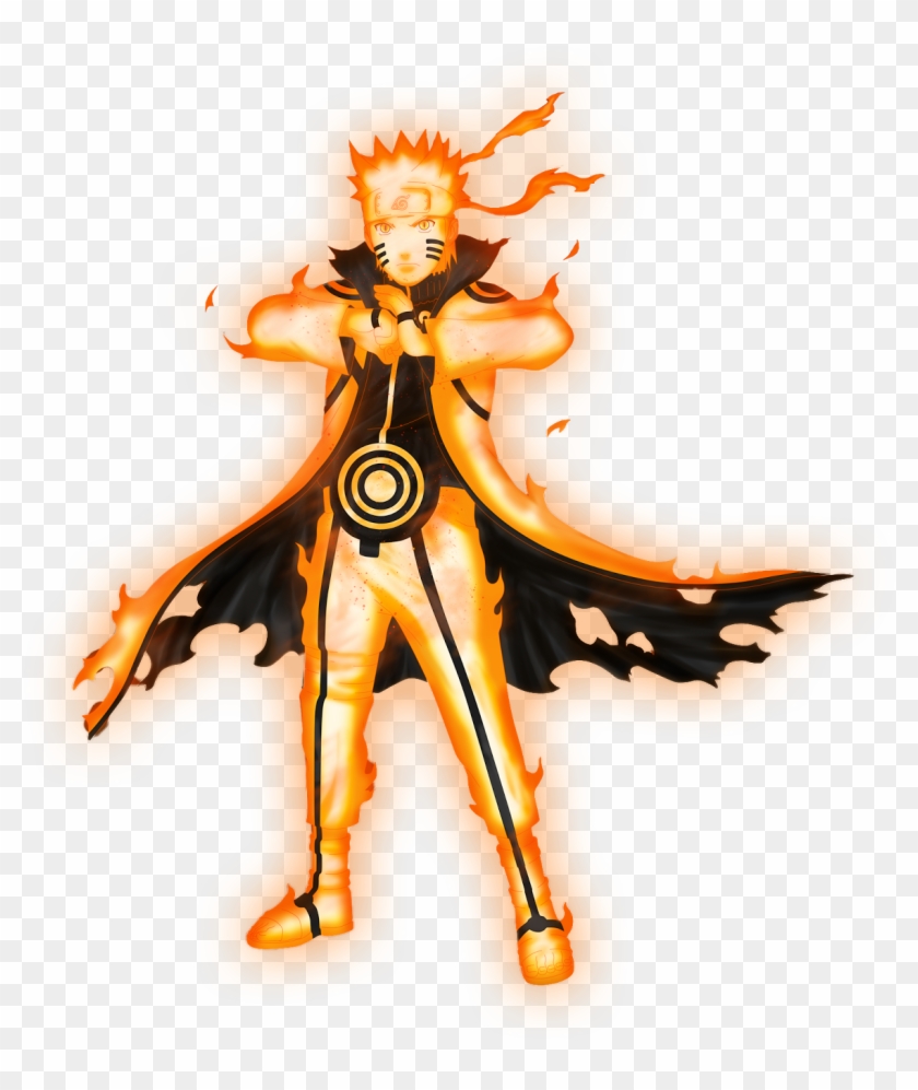 Naruto Uzumaki Sage Mode Full Body Naruto En Modo Kurama Png Clipart Pikpng
