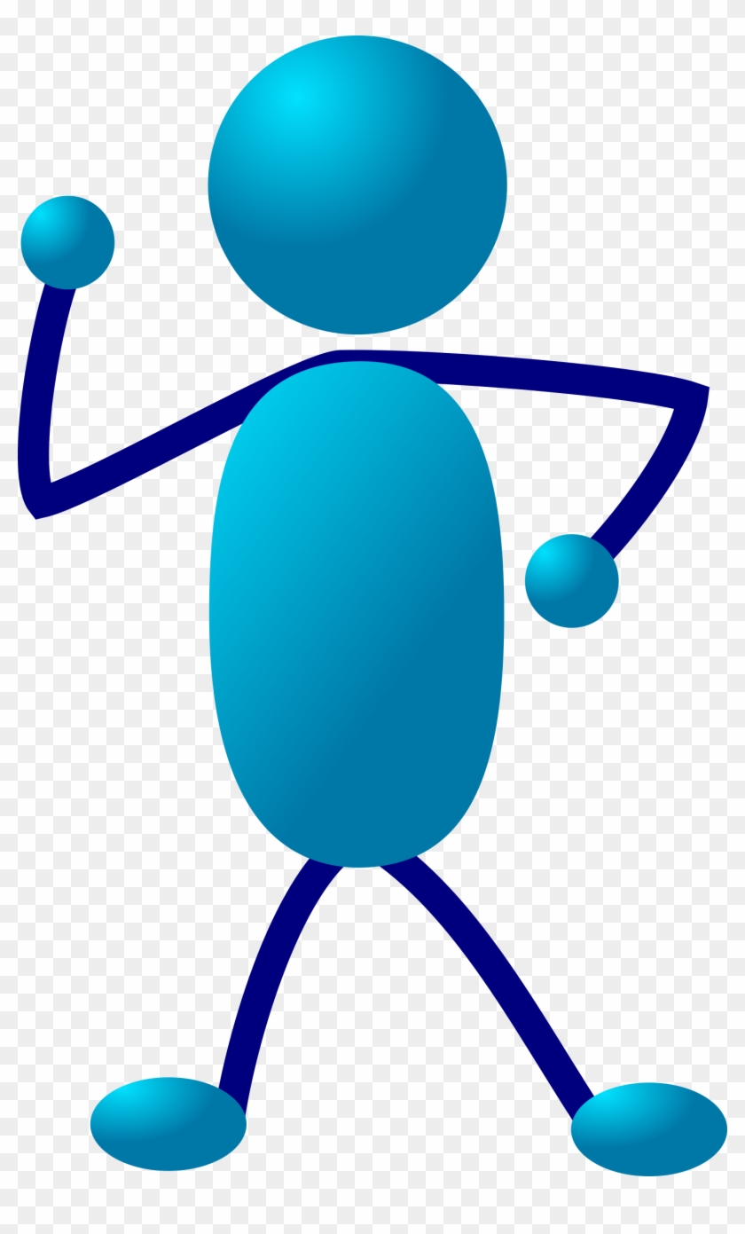 Microsoft Thinking Cliparts - Stick Man Clip Art - Png Download