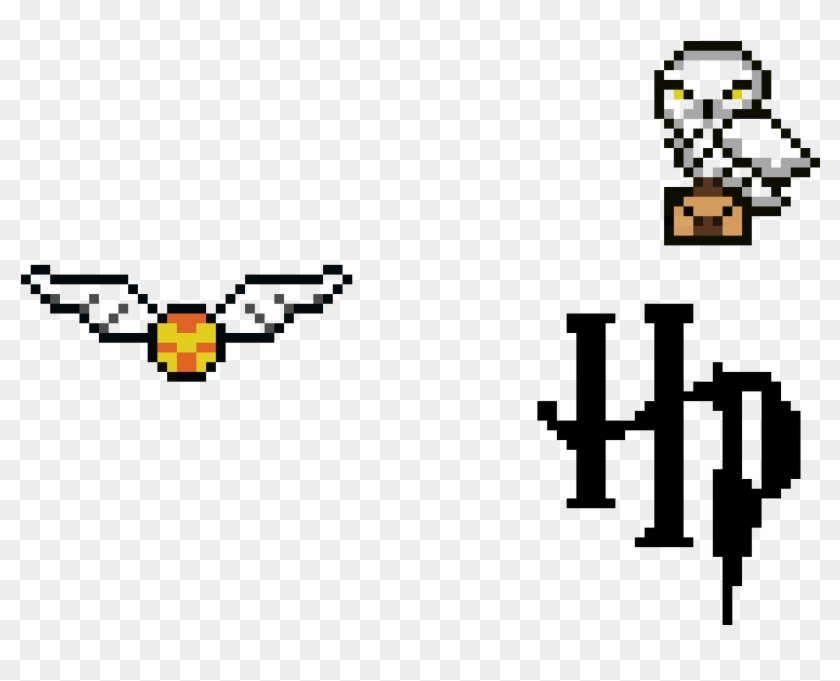 Hedwig And The Golden Snitch Harry Potter Em Ponto Cruz Clipart 4425640 Pikpng