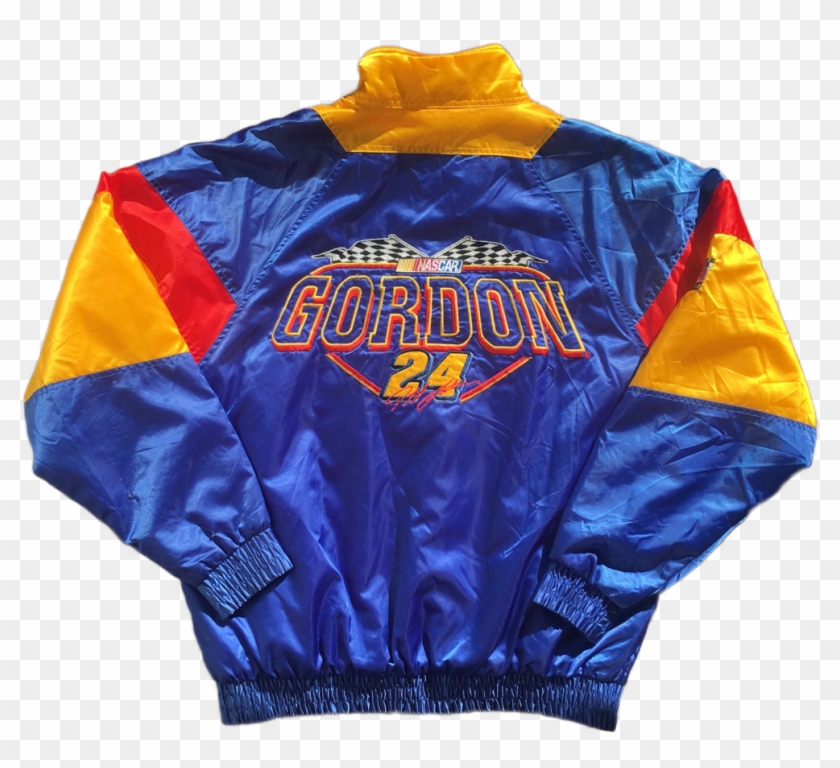 90s Jeff Gordon Nascar Jacket V1 Hood Hd Png Download - brown leather jacket roblox