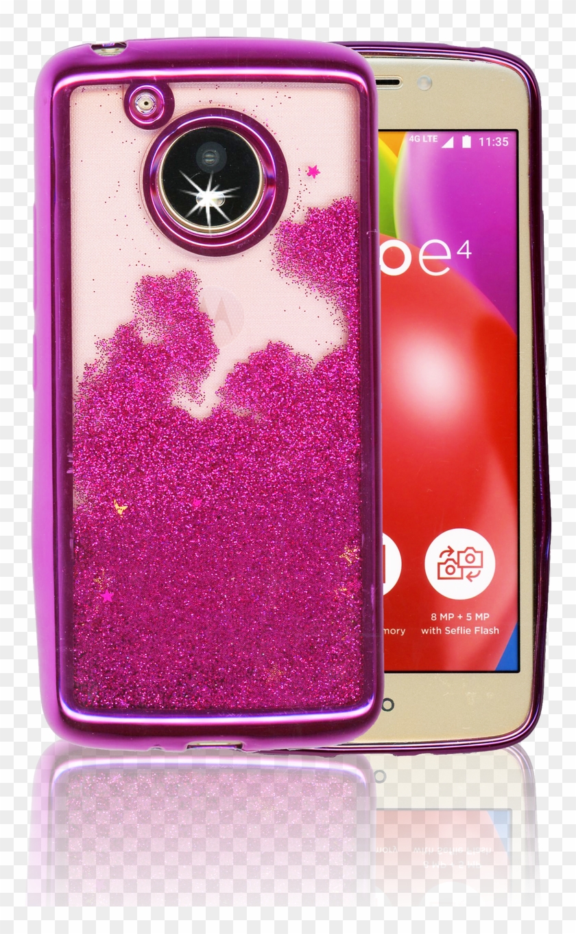 Motorola E4 Mm Electroplated Glitter Case With Stars - Iphone Clipart