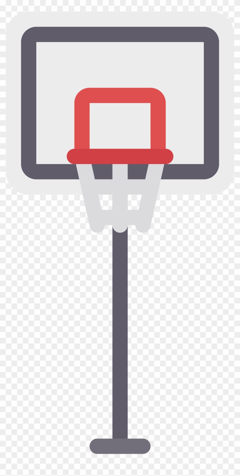 Cartoon Basketball Hoop Backboard