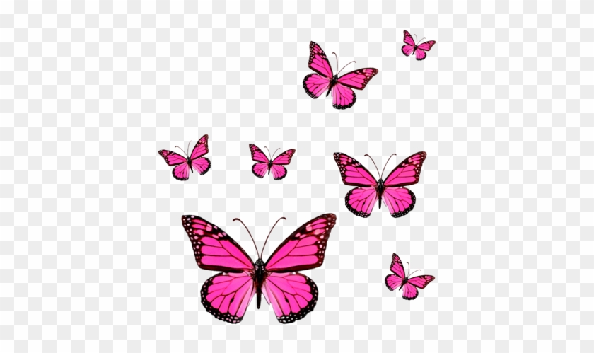Butterfly Sticker - Purple Monarch Butterflies Clipart
