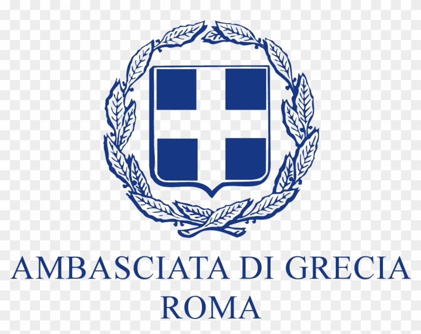 Logo Ambasciata Di Grecia A Roma Con La Digitura In - Ambasciata Di Grecia A Roma Logo Clipart