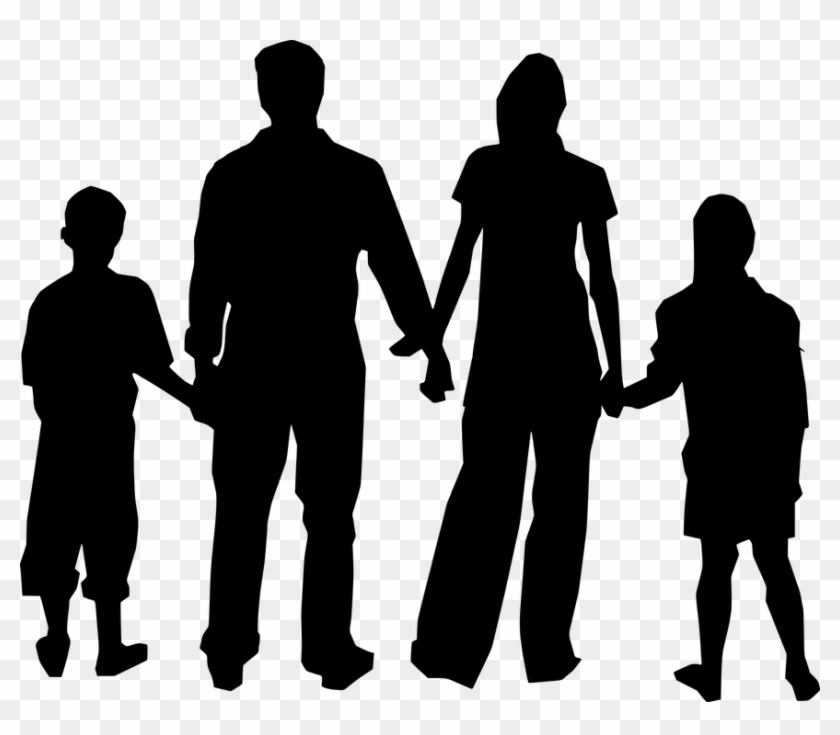 Download April 12, - Transparent Family Silhouette Png Clipart Png ...