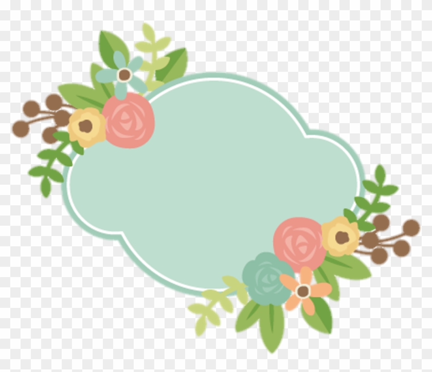 Download Label Banner Frame Text Pastel Flower Cute Tumblr Png - Cute