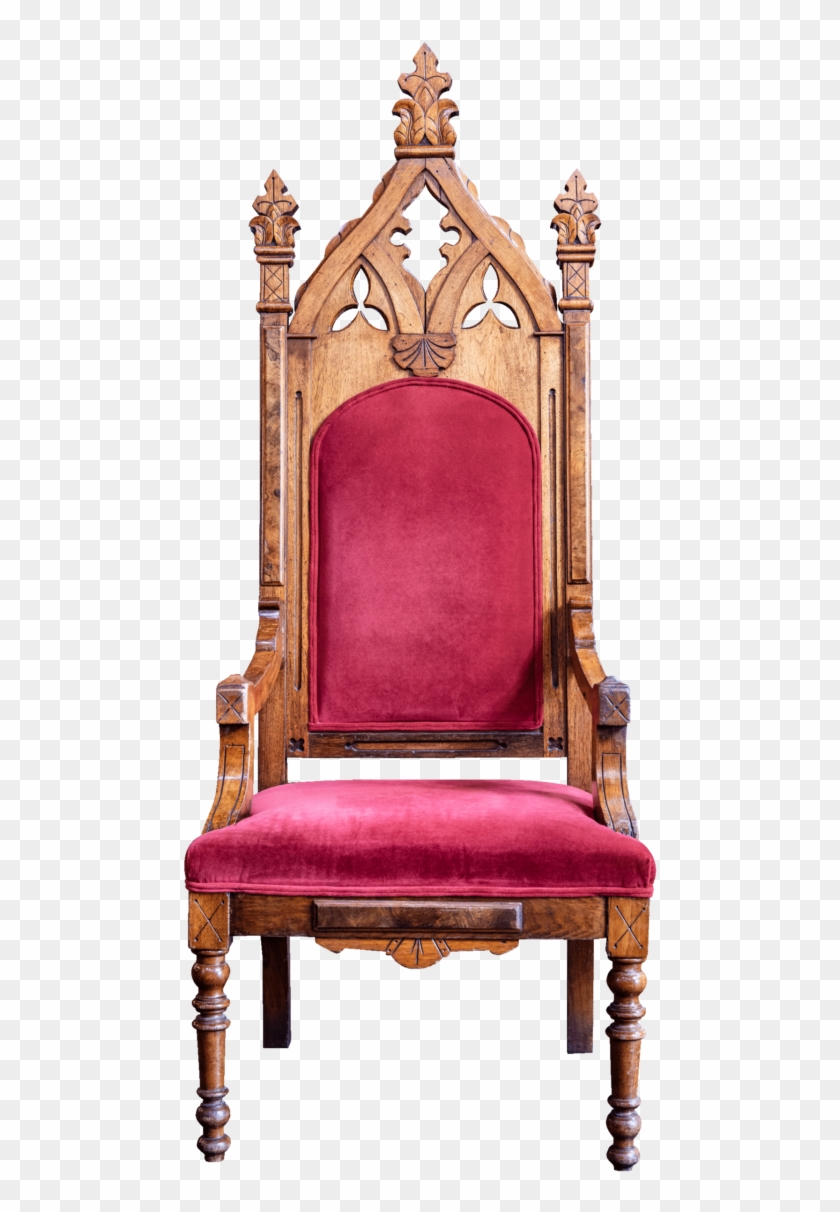 Plush Red Chair - Throne Clipart