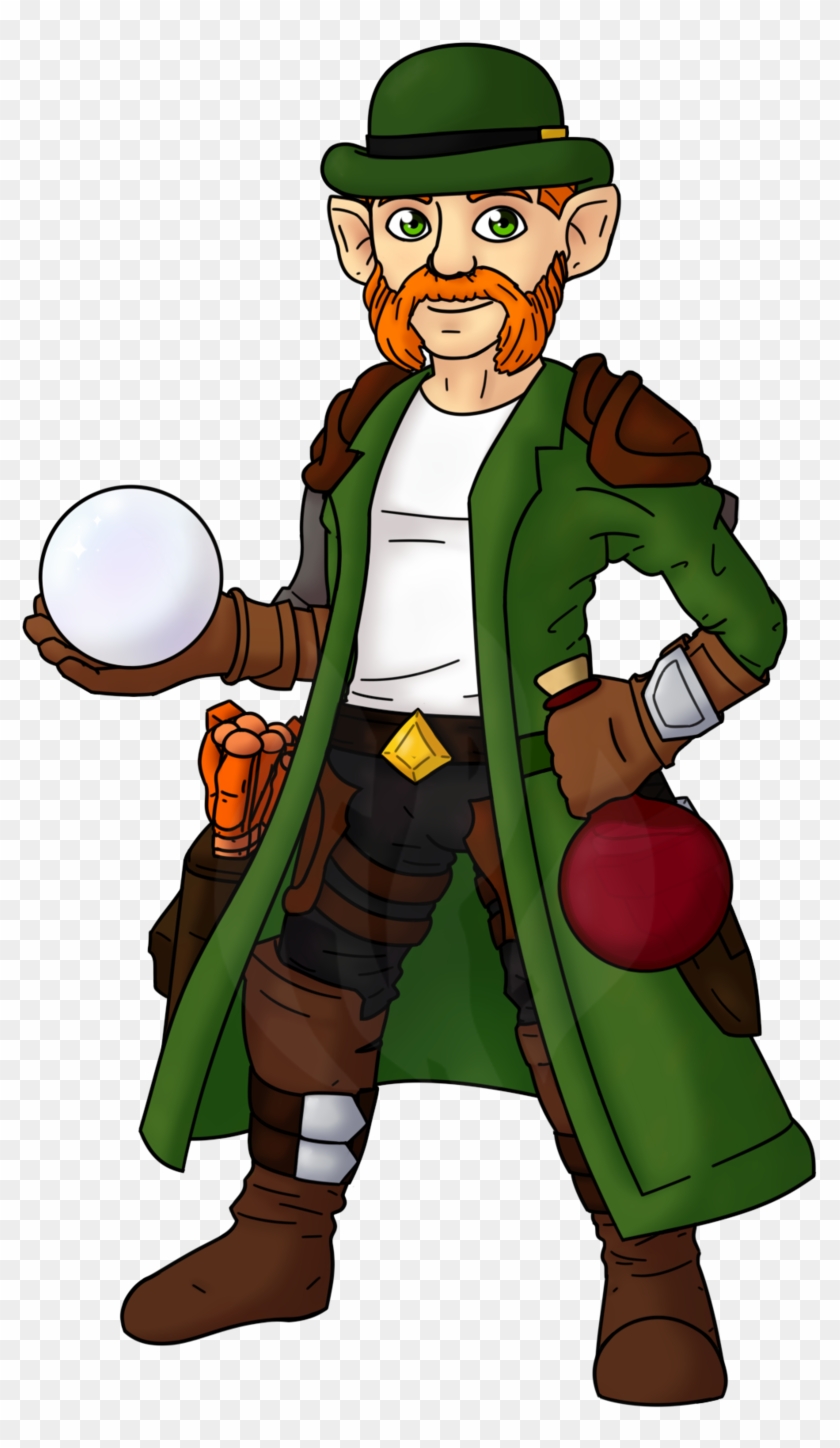 Commission For Thatnogoodnoob Of Their Halfling Warlock - Cartoon Clipart