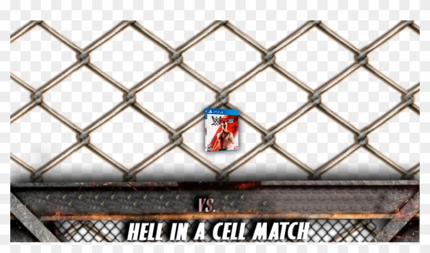 Hell In A Cell Match Card Wwe Hell In A Cell Match Card Template Clipart Pikpng