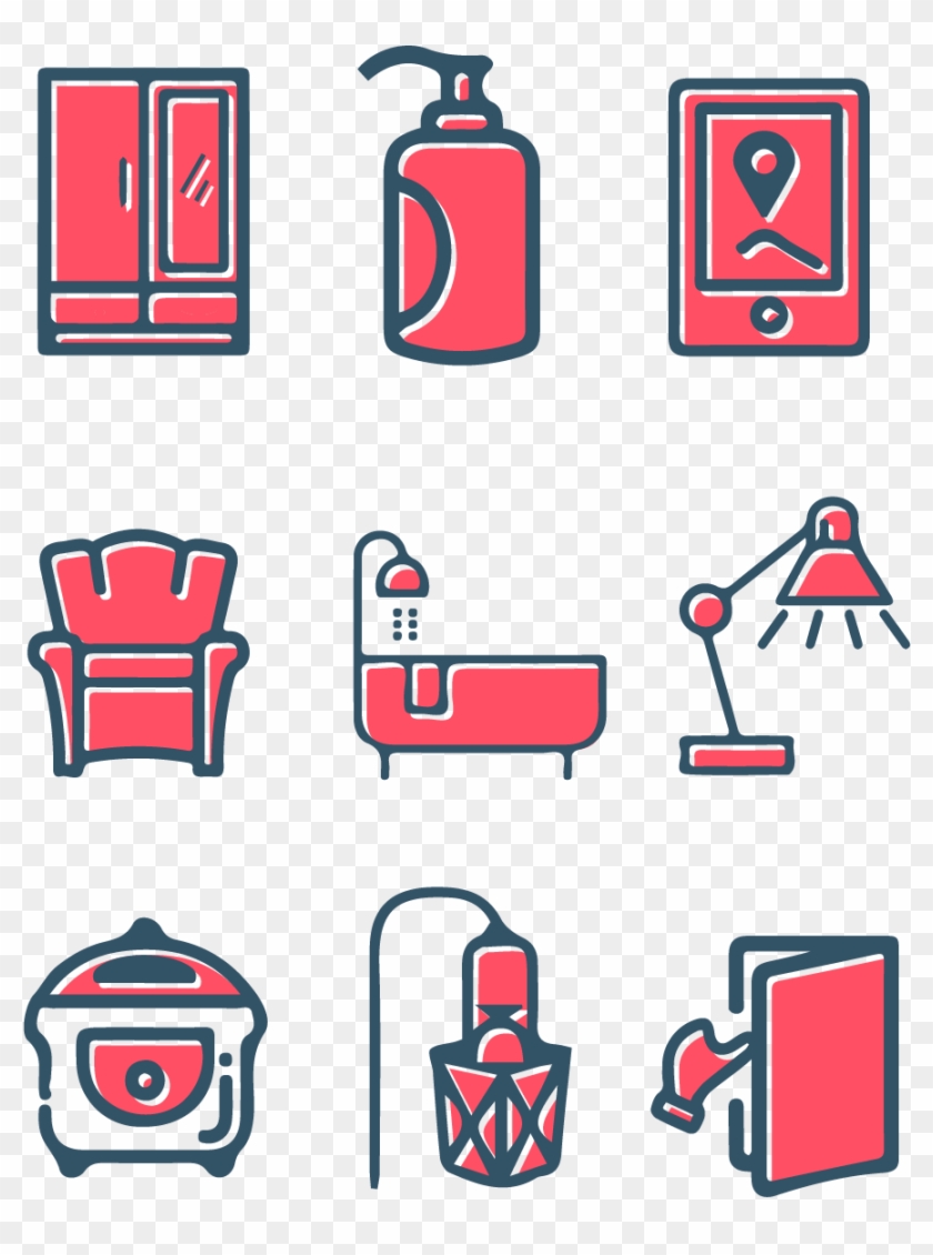 Collection Art Word Ai Vector Meb Red Blue Living Kitchen - Icon Clipart