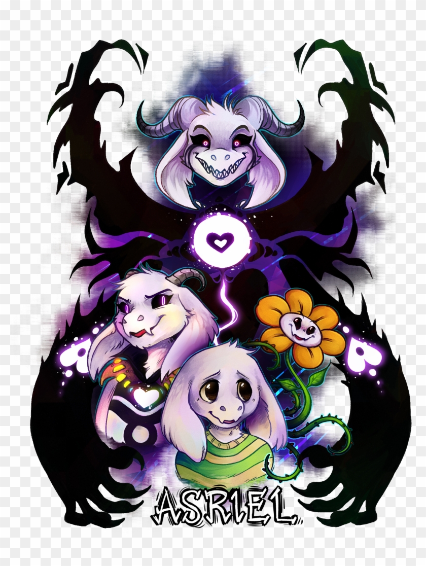 Undertale Asriel Undertale God Of Hyperdeath Fanart Clipart Pikpng