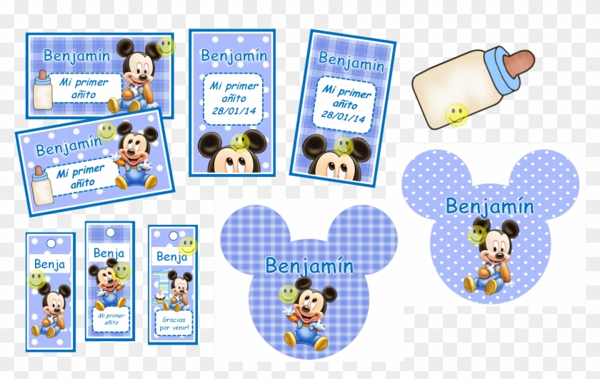 Kit Imprimible De Mickey Mouse Bebe Con Candy Bar Tarje Cartoon Clipart Pikpng