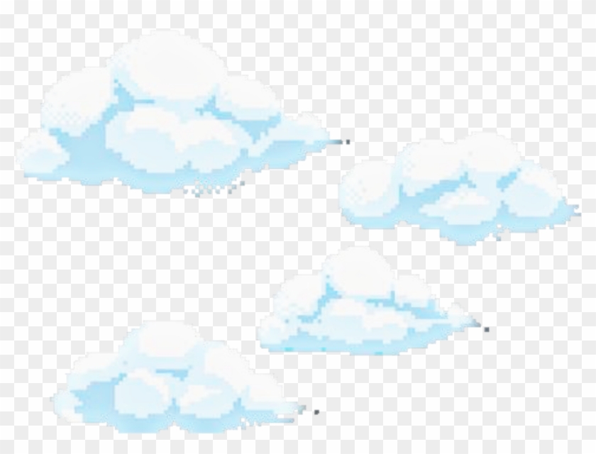 Download Blue Nuvens Pixel Kawaii - Cloud Pixel Art Png Clipart Png ...