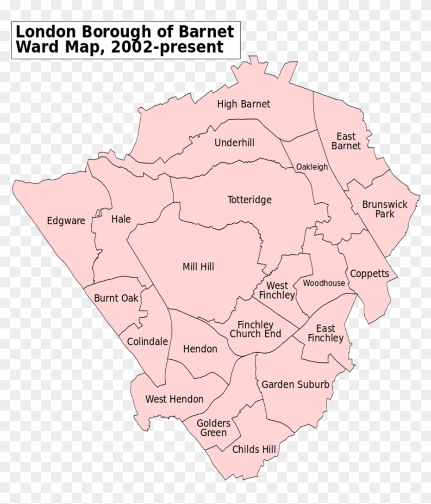 Barnet Wards Map Map Of Borough Of Barnet Clipart 4745090 PikPng   474 4745090 Barnet Wards Map Map Of Borough Of Barnet 