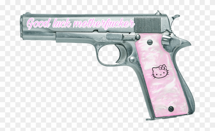Hellokitty Pink Pinkaesthetic Aesthetic Gun Guns Samuel Jackson Pulp Fiction Gun Clipart Pikpng