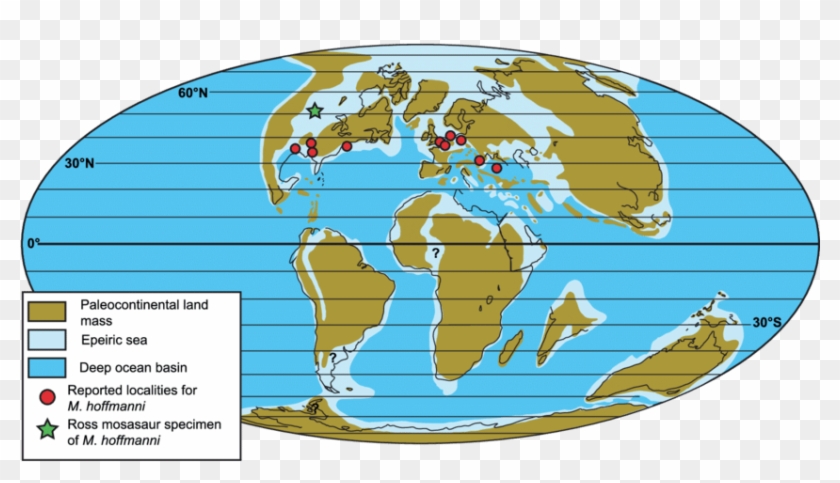 Paleogeographic Map Of The Continents During The M - Graphic Design Clipart