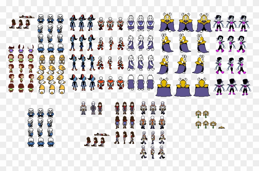 12 Undertale Sprite Sheet Png Clipart Large Size Png Image Pikpng