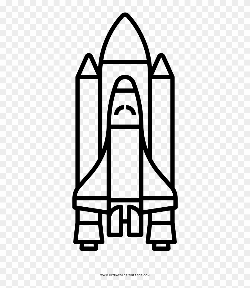 Nave-espacial Coloring Page - Rocket Black And White Clipart