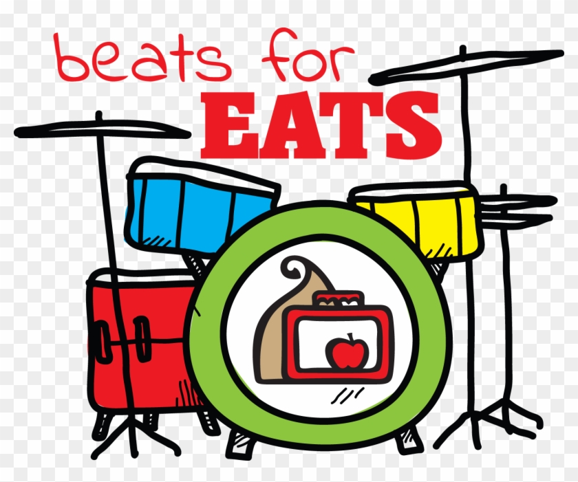 Arlington's Beats For Eats Fund-raiser Returns For - Hand Drawn Drum Kit Clipart