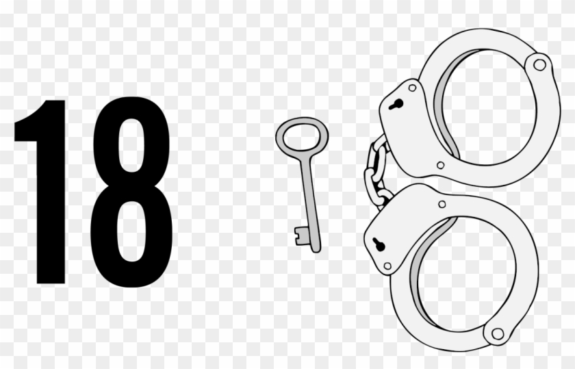 Handcuffs Clipart - Peg Word Mnemonic - Png Download