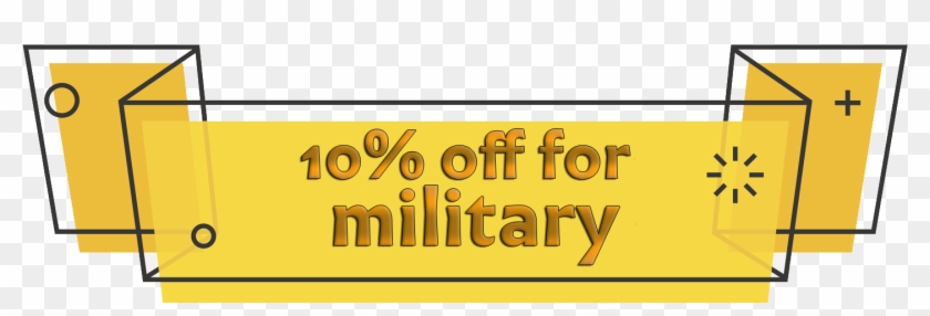 10 Off Military Yellow - Signage Clipart