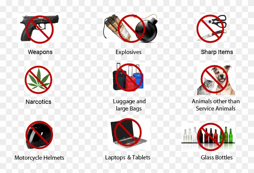 Prohibited Items - Prohibited Items Embassy Clipart