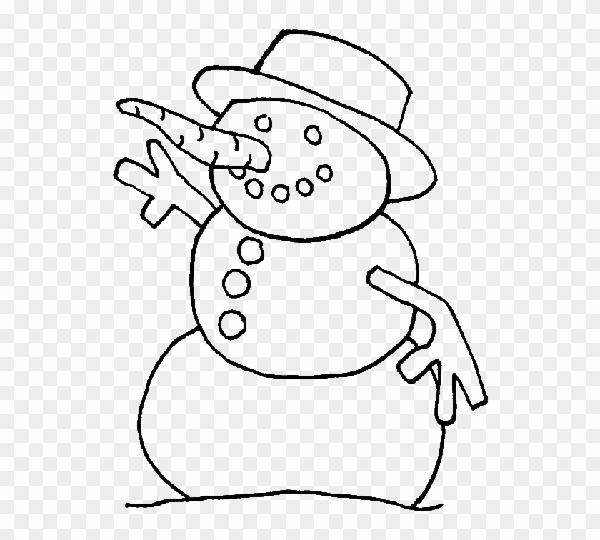 A Wierd Mr Snowman W - Coloring Book Clipart (#4963569) - PikPng