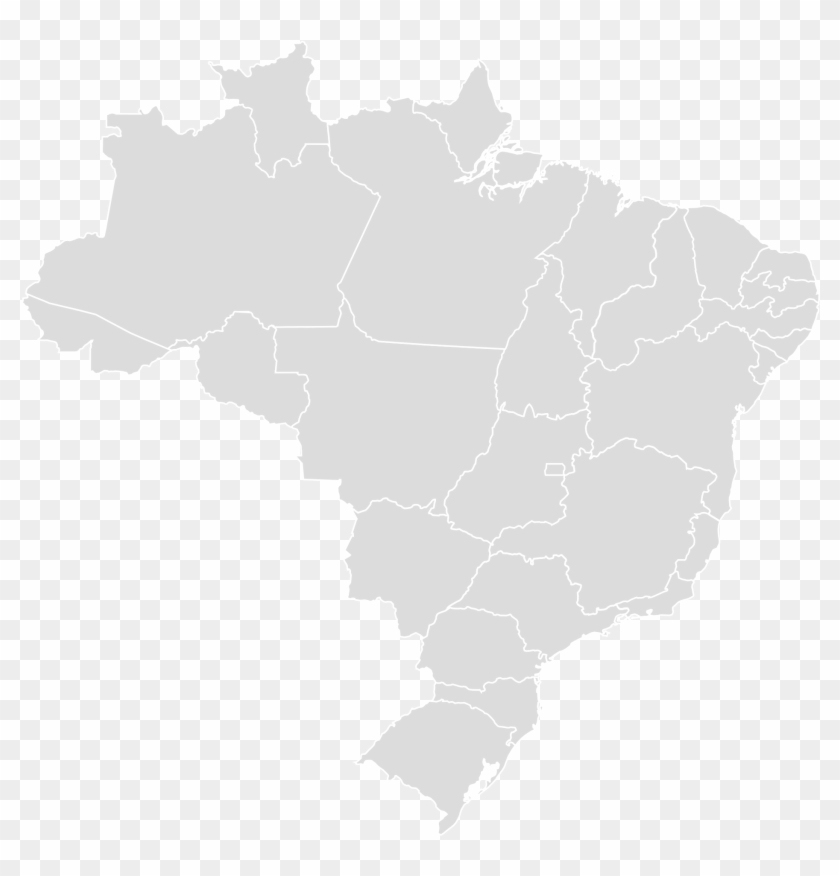 File Blank Of - Brazil Map Svg Clipart (#4977092) - PikPng