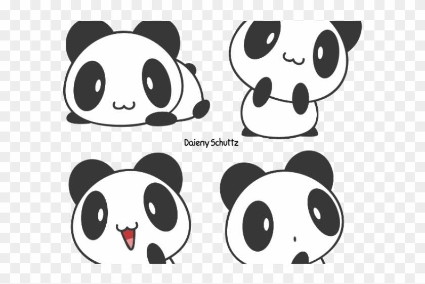 How To Draw A Chibi Panda Draw A Cartoon Panda Clipart Pikpng