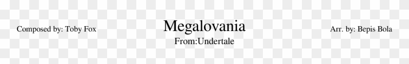 Undertale Megalovania Clarinet Sheet Music