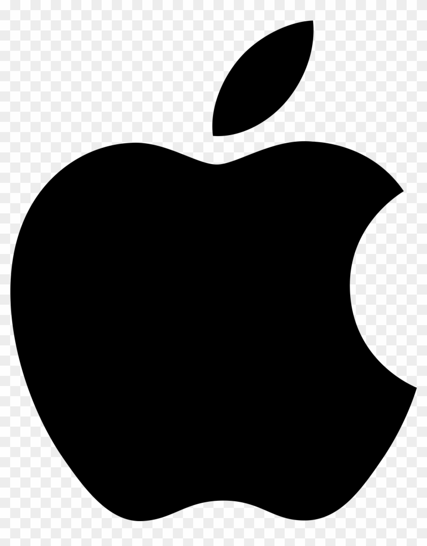 Open - Apple Logo Black Png Clipart (#50464) - PikPng