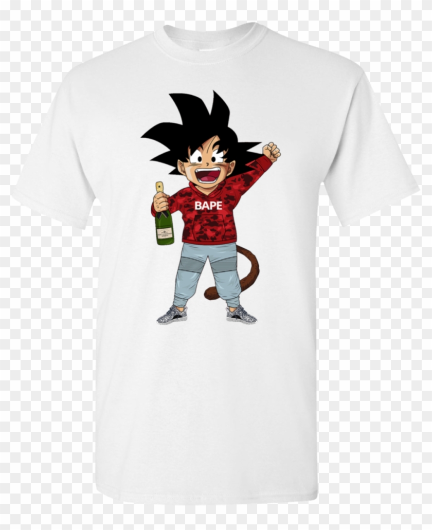 Goku Bape T Shirt Supreme Goku Shirt Clipart 51108 Pikpng - t shirt roblox dbz