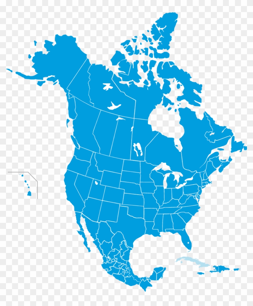 Come Meet Us - Map Of North America 2018 Clipart #57628