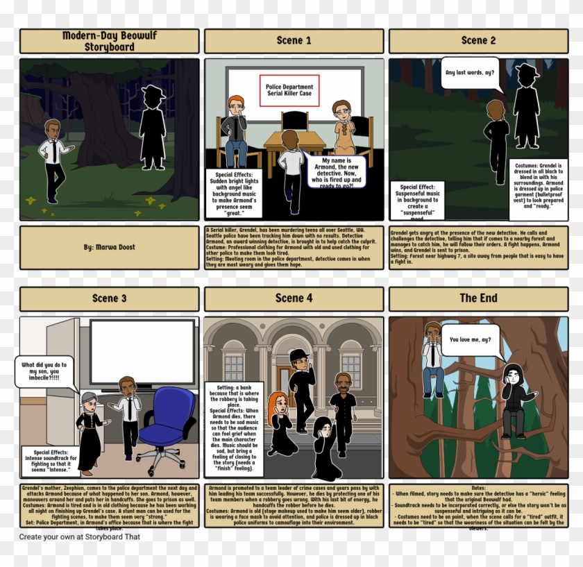 Beowulf - Beowulf Original Storyboard Clipart (#5010700) - PikPng