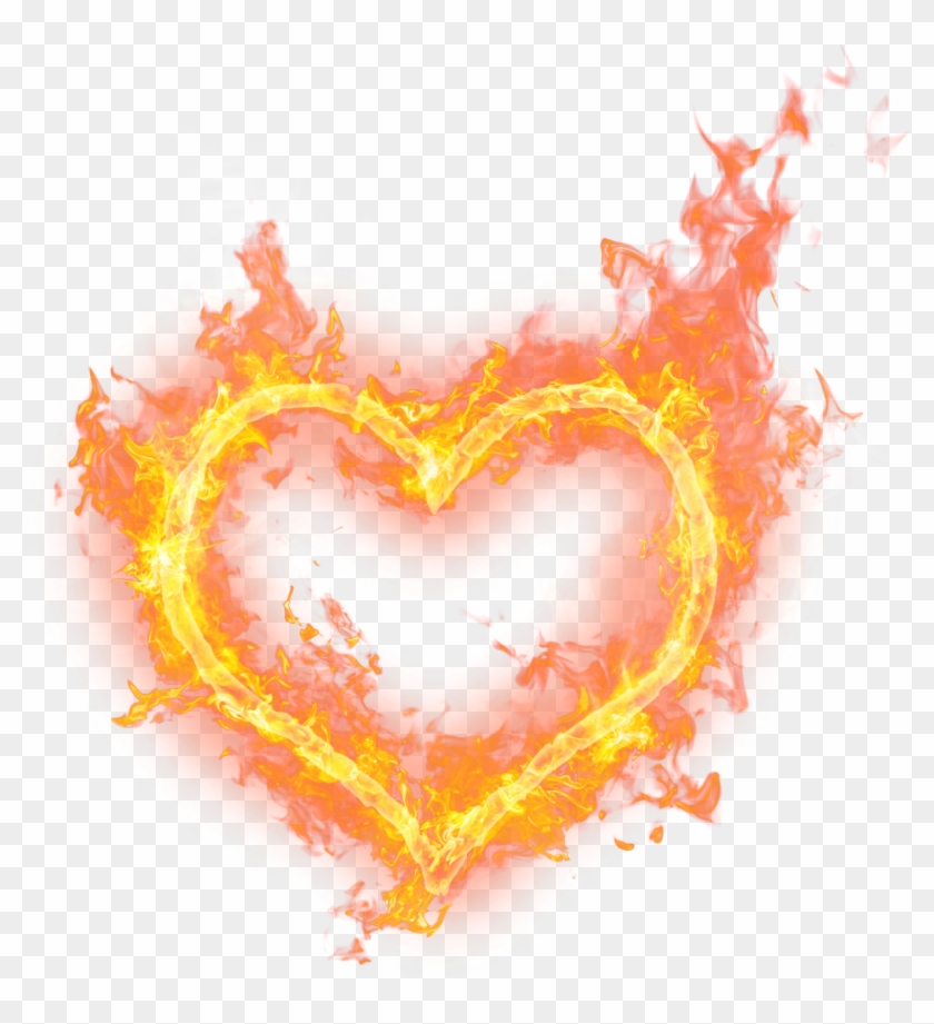 Heart On Fire Png Clipart Pikpng