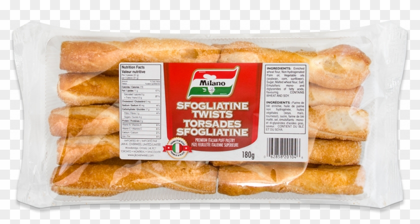 Packaging For Milano Sfogliatine Twists Puff Pastry - Baguette Clipart