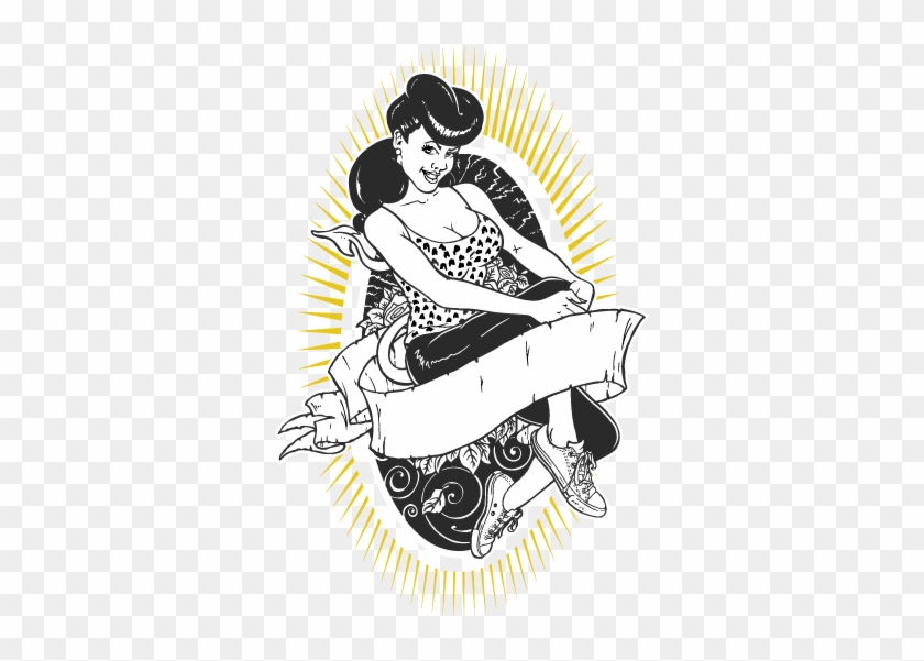 Authentic Arts Tattoo 287731 - Rockabilly Pin Up Vector Clipart