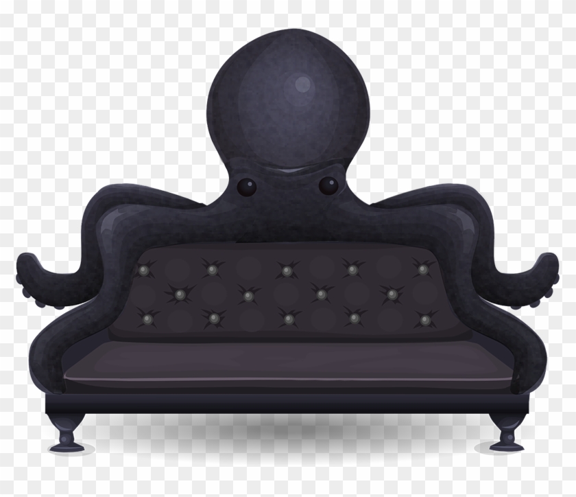 Related Cliparts - Octopus Sofa - Png Download