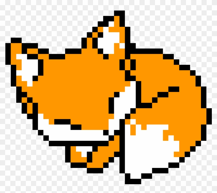 Cute Fox Pixel Art Clipart Pixel Art Drawing Kawaii Fox Pixel Art