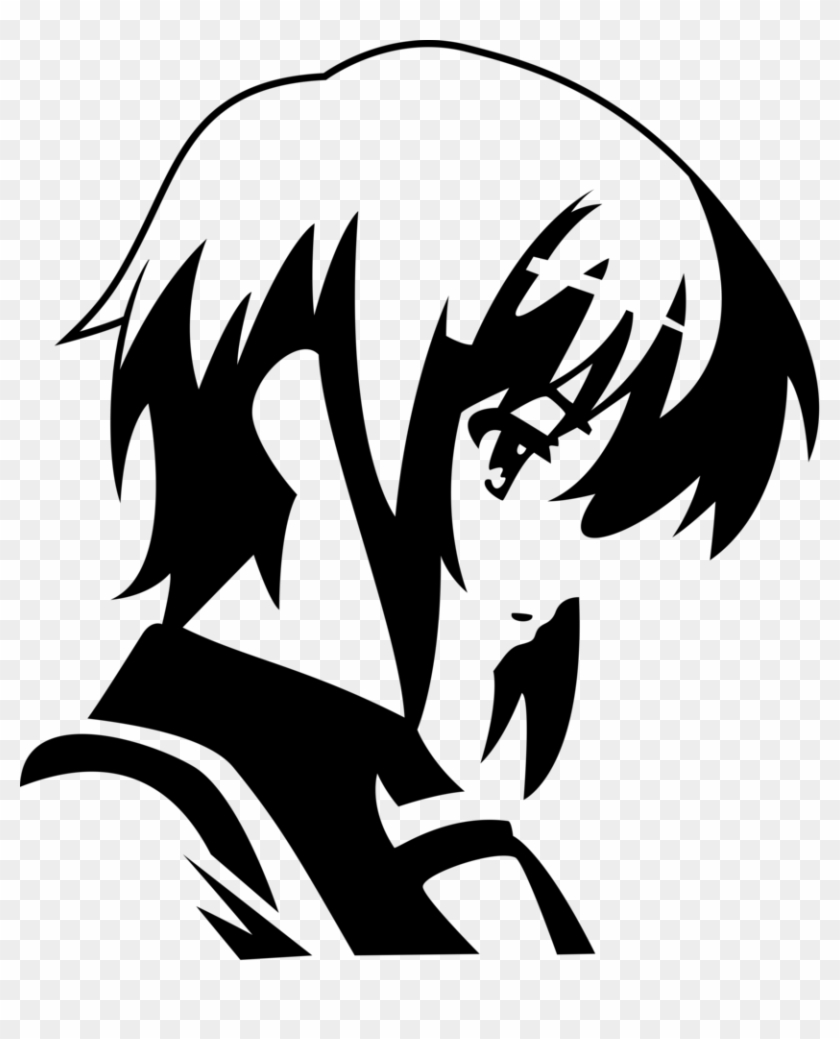 Anonymous Vector Vinyl Car Decal Anime Vector Black And White Clipart Pikpng