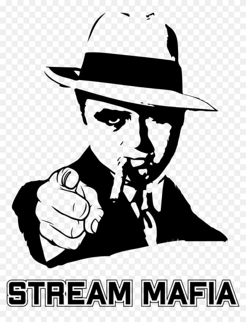 Stream Mafia - Hand Pointing Clipart