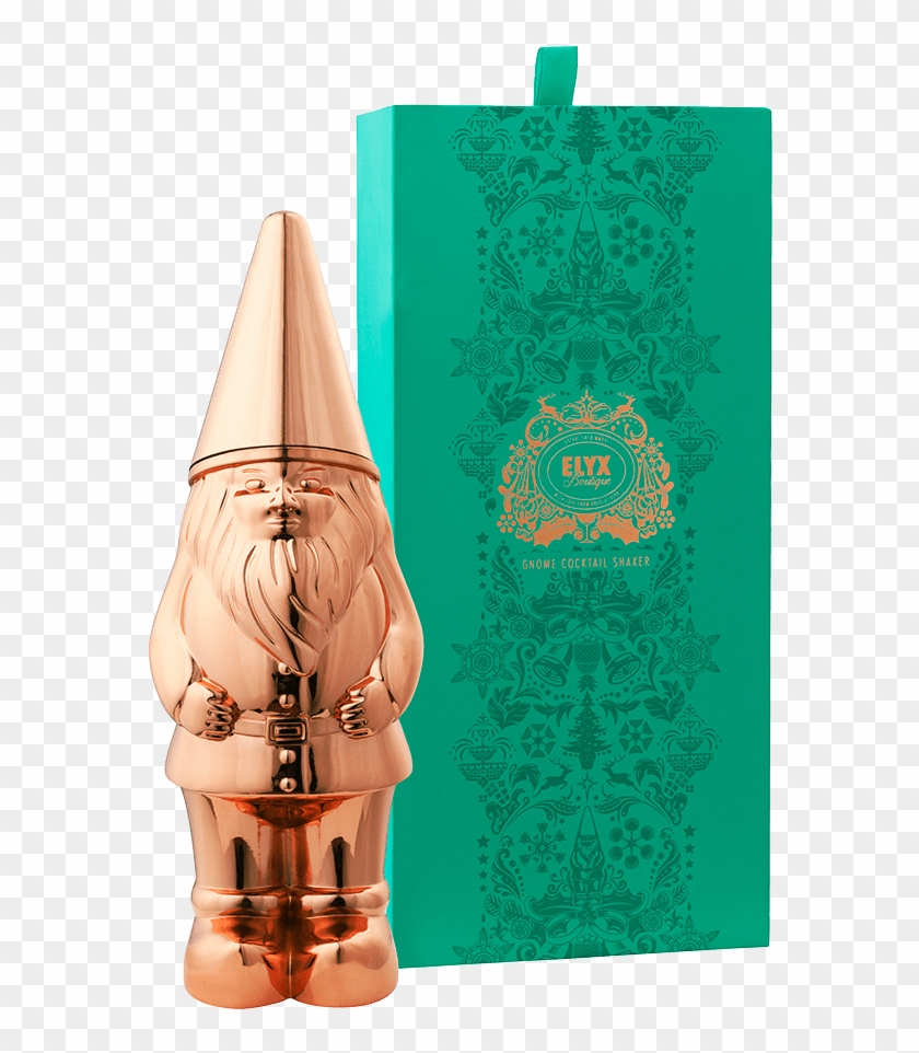 Copper Gnome Shaker Gift Box - Illustration Clipart